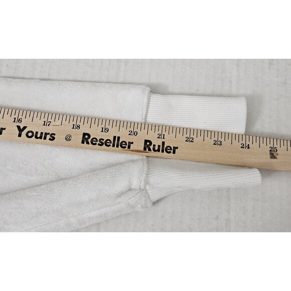 Athleta Sweater Large‎ Tall LT White Double Cozy Karma Funnel Neck Pullover - Picture 11 of 11